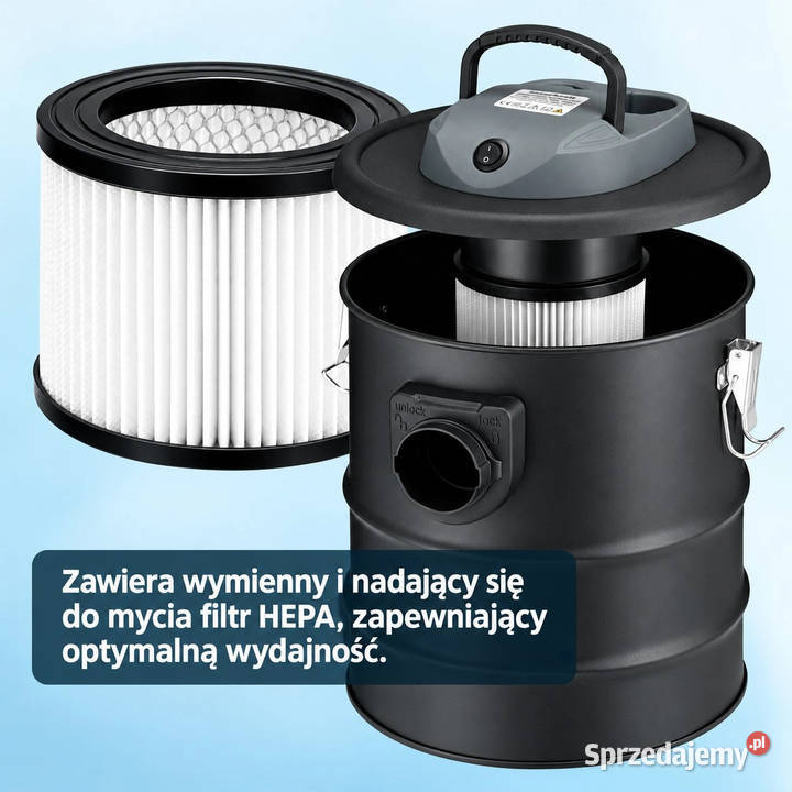 Odkurzacz kominkowy 15L 800W