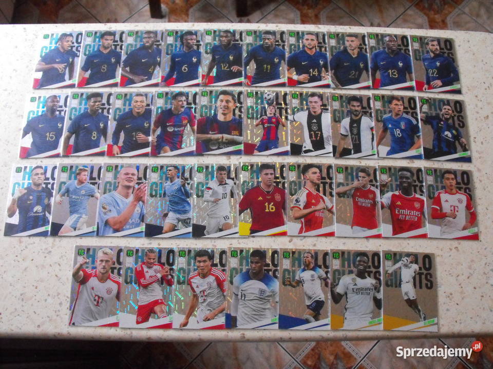 Karty piłkarskie HOLO GIANTS z edycji TOP CLASS śląskie Mykanów sprzedam