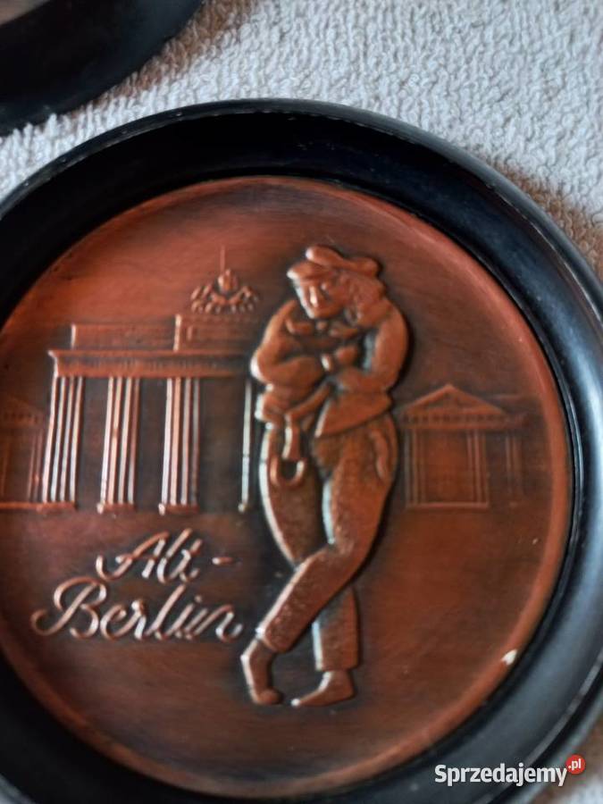 Płaskorzeźba miedziana Alt Berlin miniatura Toruń
