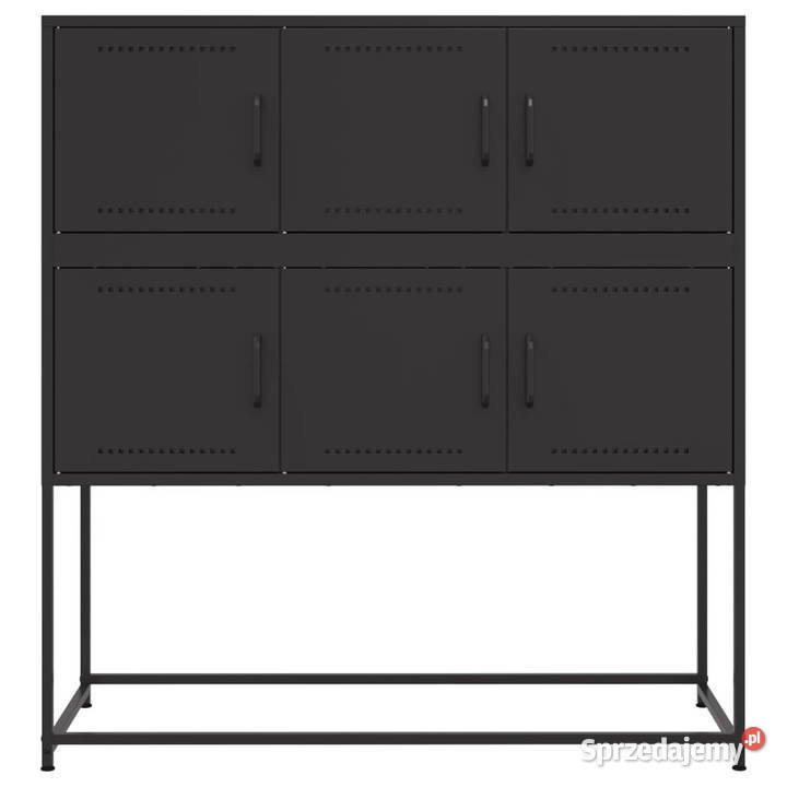 Szafka czarna 1005x39x107 stal WM846596 Pozostałe