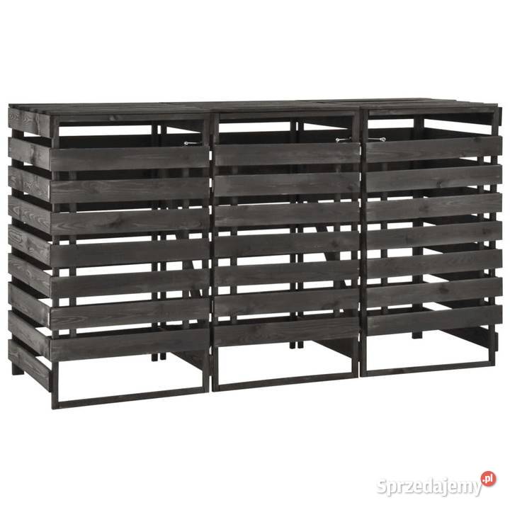 Osłona na 3 kosze na śmieci 210x75x121 malowana mazowieckie Warszawa sprzedam