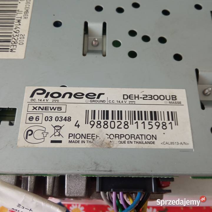 Radio Pioneer DEH2300UB CD MP3 USB AUX 4x50w Radioodtwarzacze Szczecin