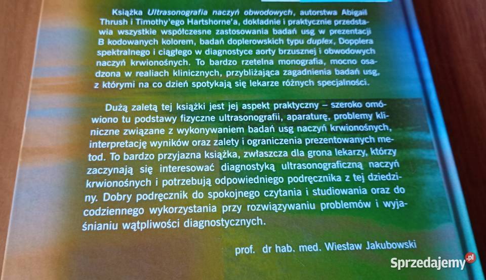 Ultrasonografia naczyń obwodowych Abigail Thrush twarda