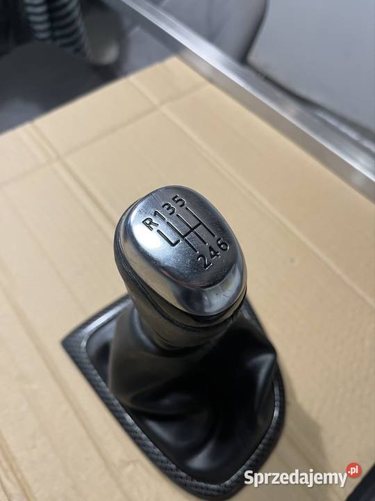 Clio 4 IV mieszek gałka skóra chrom karbon