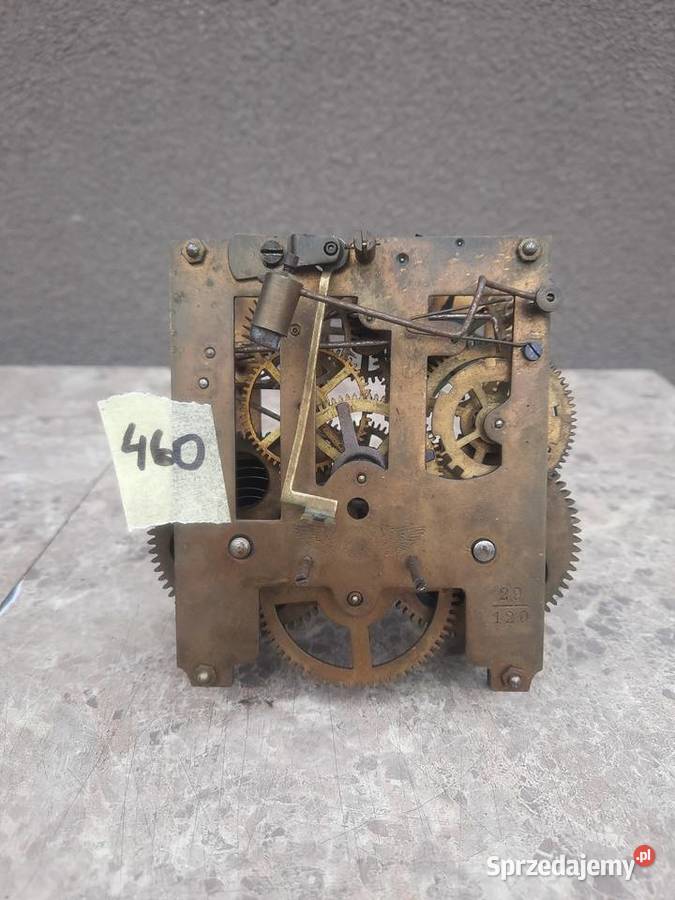 460 Mechanizm starego zegara ściennego kienzle miniatury