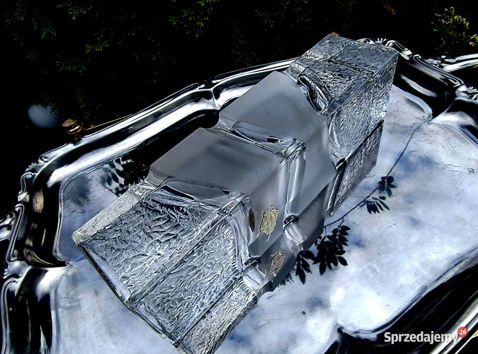 Solidny ciężki wazon kryształowy Klenica