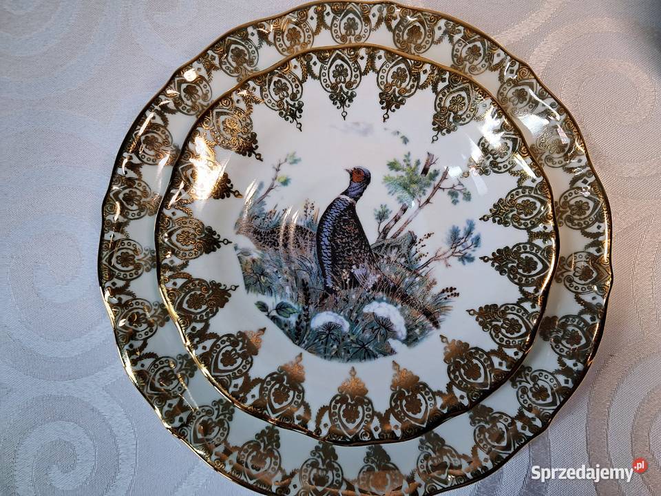 Filiżanka 2 talerzyki trio Royal Collection Strzelce Krajeńskie