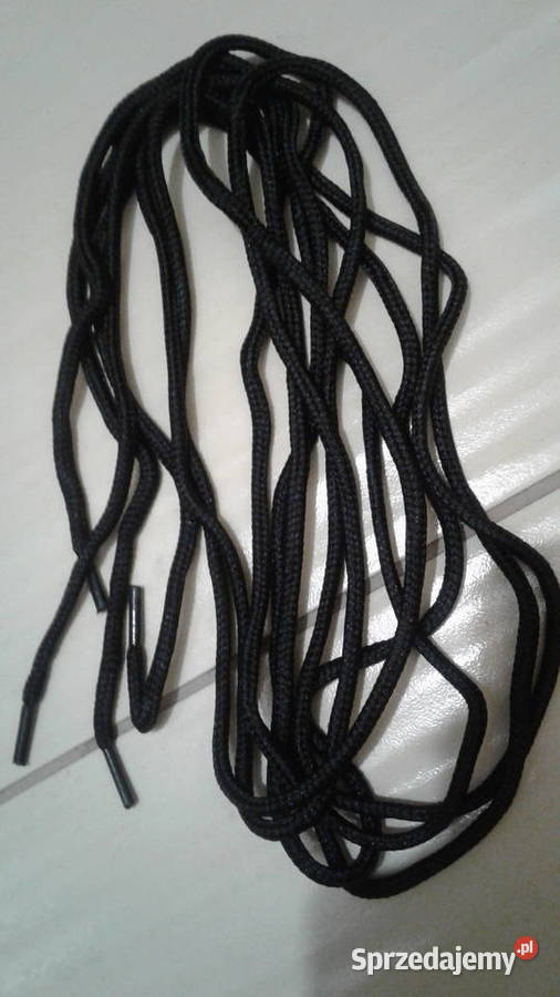 Mocne sznurowadła okrągłe do butów czarne 170 Ostrów Mazowiecka