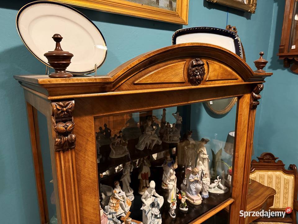 Stara eklektyczna serwantka witryna śląskie Bielsko-Biała