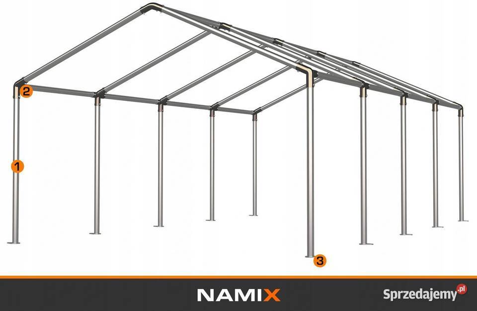 Namiot COMFORT 5x8 magazynowy handlowy garaż PVC Jabłonna