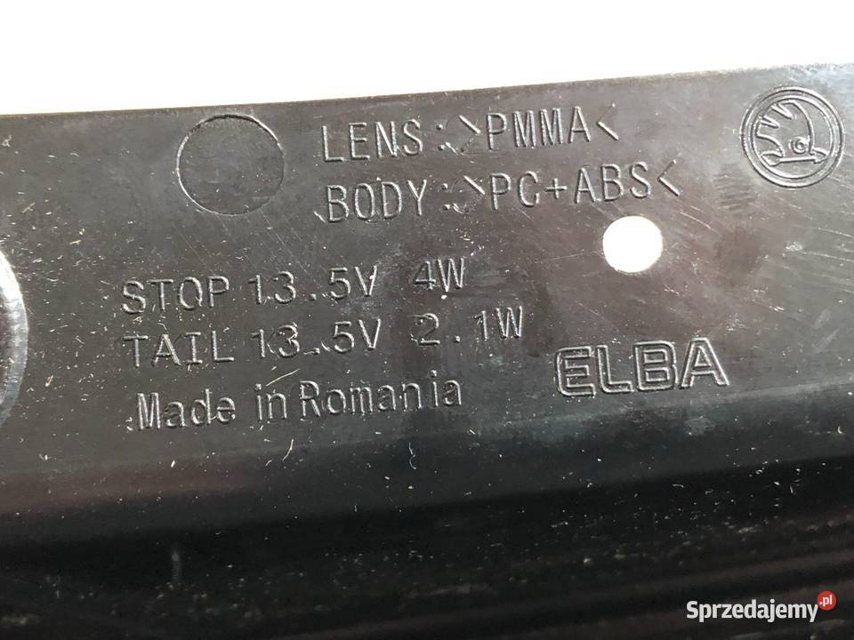 SKODA FABIA III NJ 072018112022 Hatchback Lampa osobowe Skarżysko-Kamienna