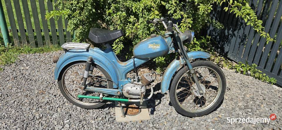 Zabytkowy motorower Bianchi Falco zamiana Rok produkcji 1961 Warszowice