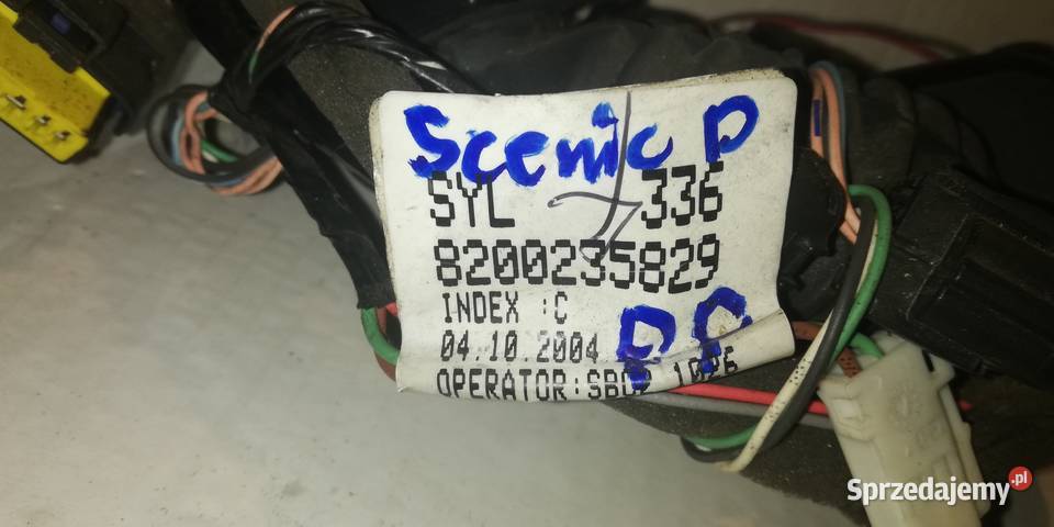 wiązka drzwi przód prawa Renault Scenic 2 i wyposażenie elektryczne Piotrków Trybunalski sprzedam