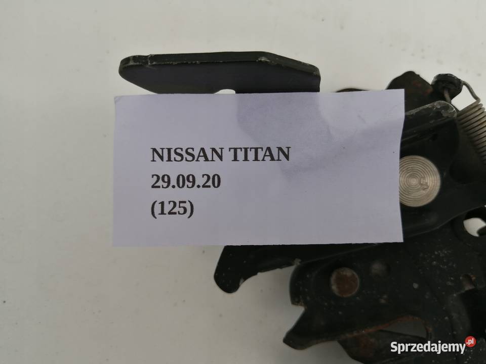 ZAMEK MASKI NISSAN TITAN ARMADA INFINITI QX56 zamki, wkładki, kluczyki Karoseria Karoseria Nowy Tomyśl
