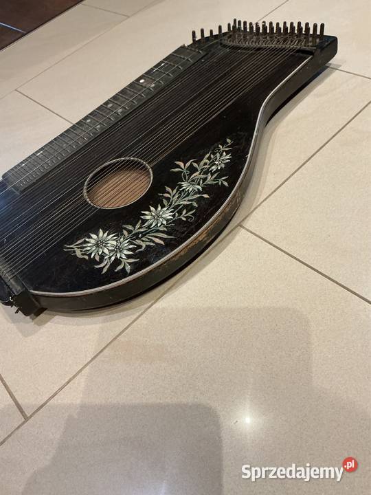 Stara Zabytkowa Cytra Instrument Muzyczny Nowa Sól