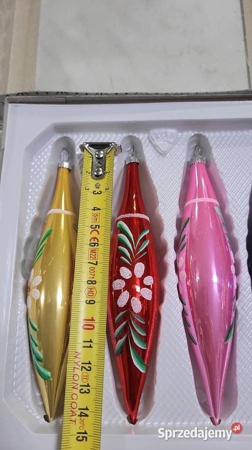 Bombki szklane wielokolorowy Ciechanowiec