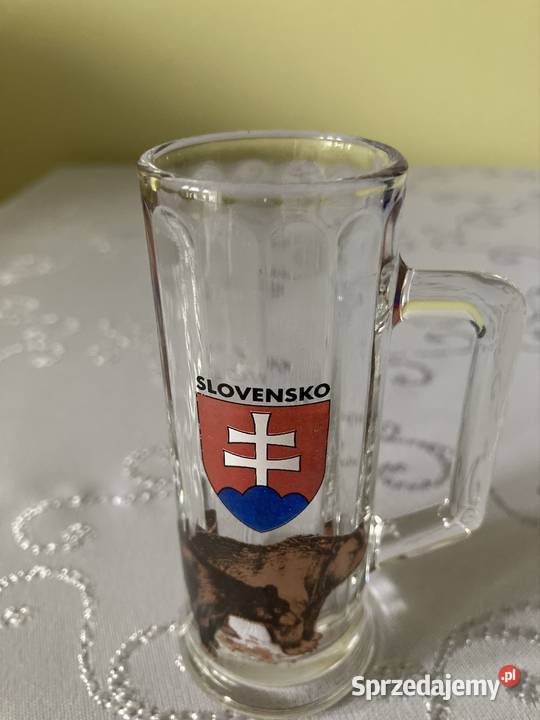 Kufel Vintage Mini Kufelek Slovencko Słowacja przezroczysty Czerwionka-Leszczyny