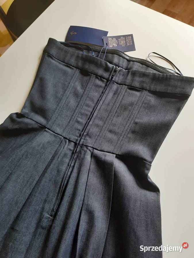 Nowa sukienka bandeau Zara z papierową metką Kraków