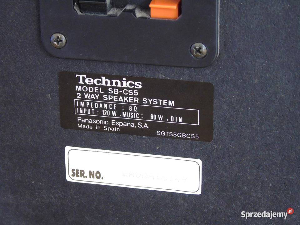 Kolumny Technics SBCS5 2 x 120 wat WYSYŁKA Jasło