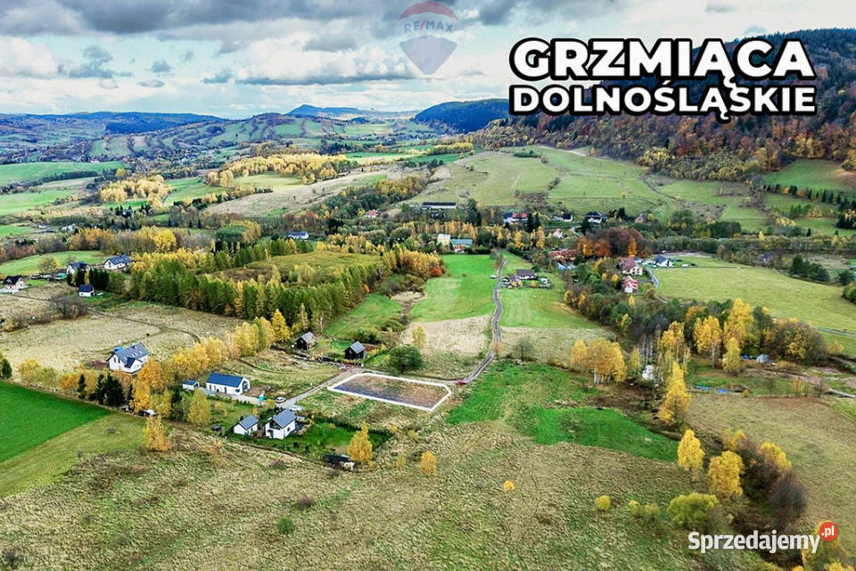 Idealna działka pod dom z piękną panoramą gór 0m Grzmiąca
