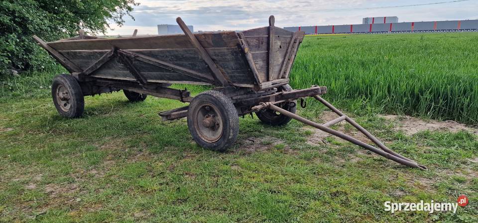 Wóz konny z dyszlem do ciągnika traktora Piotrków Trybunalski