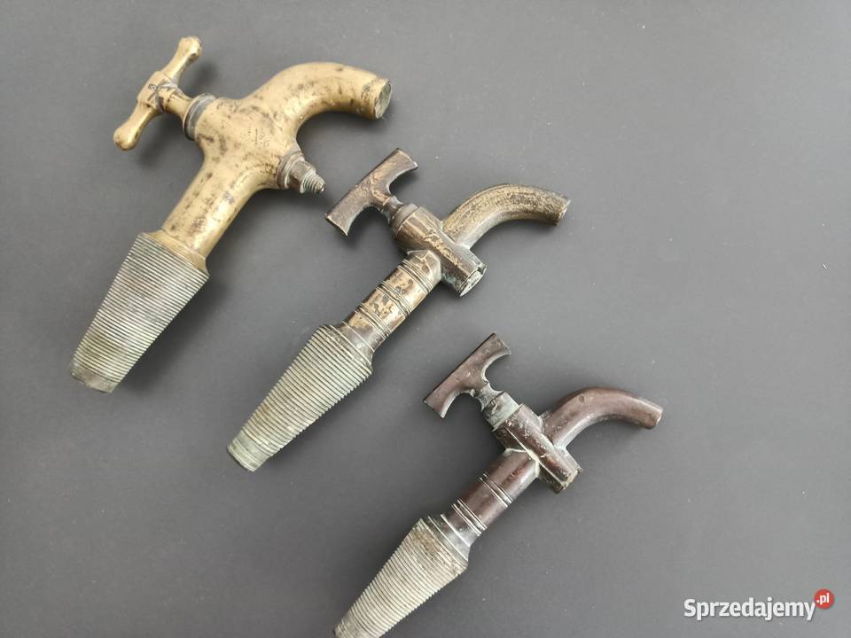 Antyczne mosiężne i brązowe zawory do beczek Rzeszów