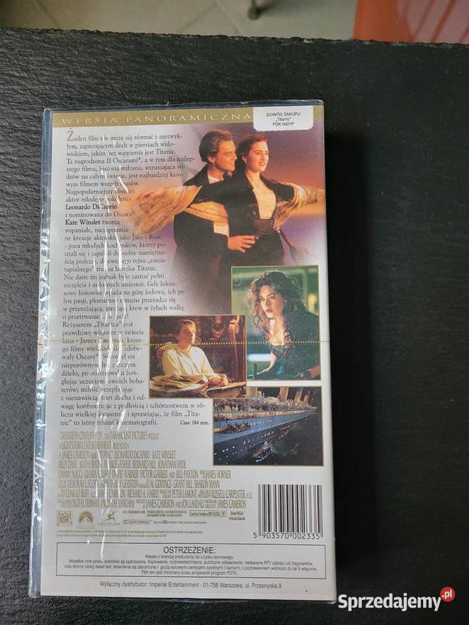 Film fabularny Titanic na kasecie VHS