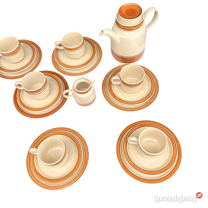 Serwis do kawy 6 osób Melitta Niemcy lata 70 Warszawa