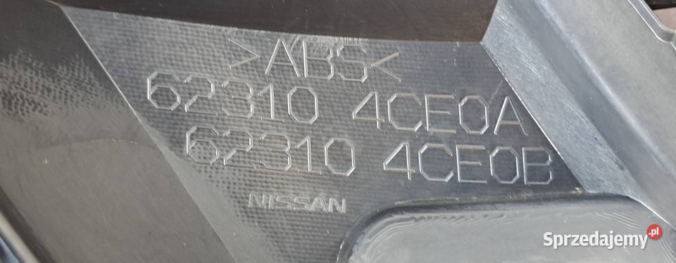 Grill atrapa zderzaka przód Nissan XTrail T32 osobowe Atrapy Mielęcin sprzedam