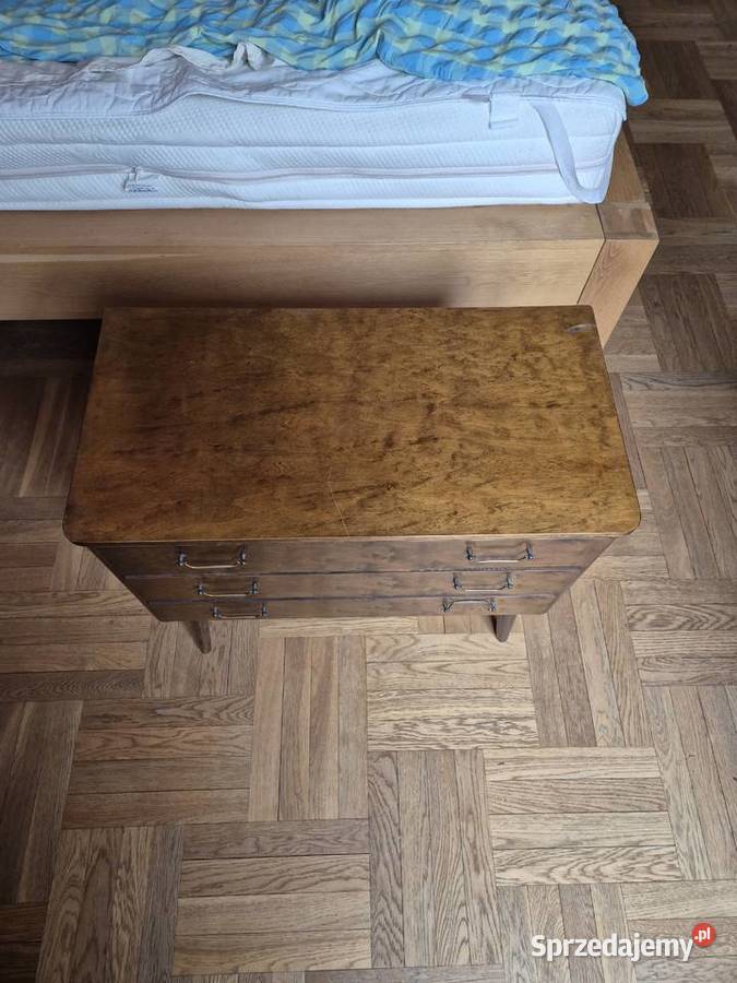 KOMODA ANTYK 3 szuflady drewno fornir lata 50 Warszawa