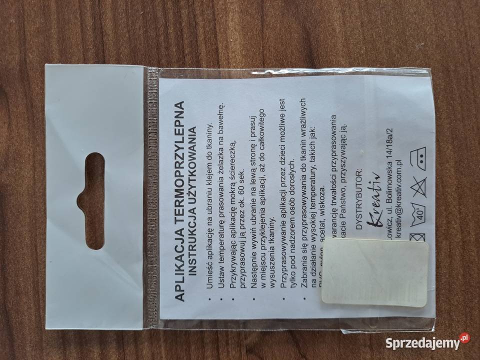 Aplikacja Łata Naszywka stworek mazowieckie Warszawa