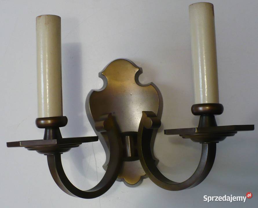 Kinkiet mosiężny dwuramienny Białystok