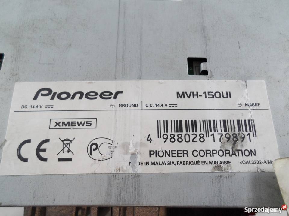 RADIO SAMOCHODOWE PIONEER MVH150UI Kościerzyna