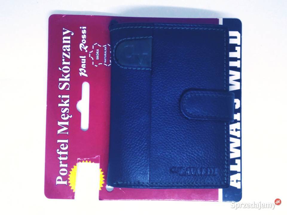 Portfel Męski Nowy Skóra Czarny Dla mężczyzn Pozostałe Warszawa