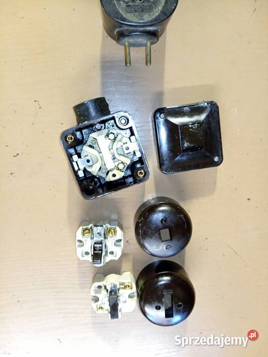 Przełącznik wyłącznik bakielit prl loft Stalowa Wola