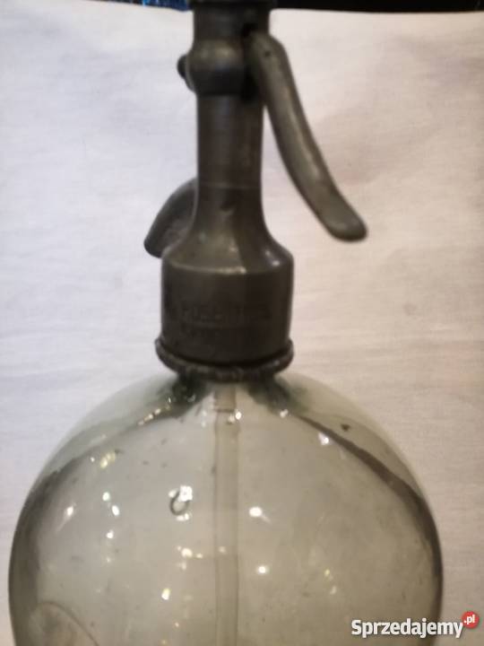 ZABYTKOWY SZKLANY SYFON FABRYKA WODY SODOWEJ