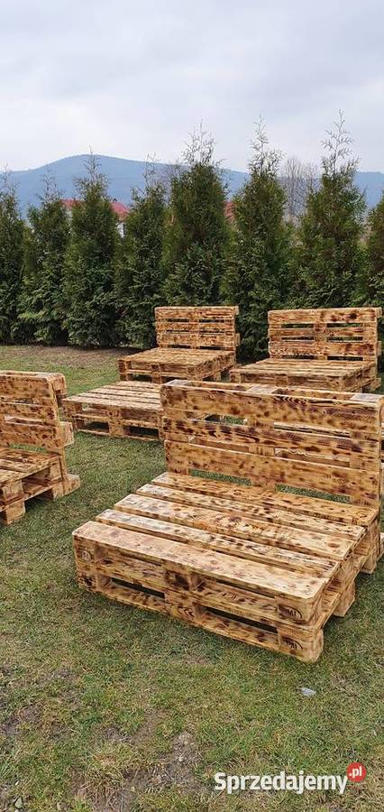 Meble z pale fotel sofa stolik Kolory Euro