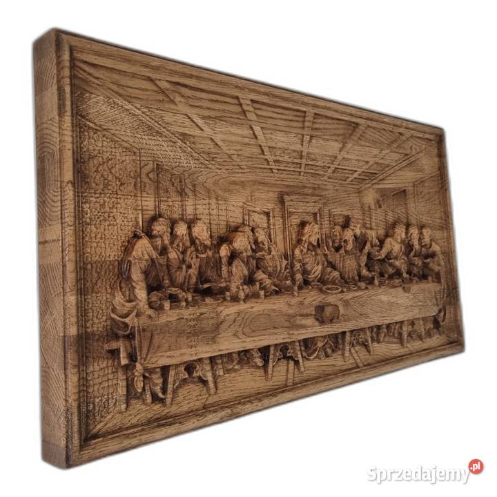 Klasyczny Motyw w Drewnie Obraz Ostatnia zachodniopomorskie Malechowo