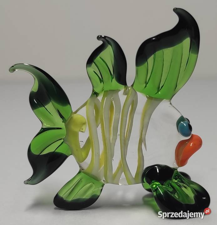 Szklana ryba ze szkła kolorowa szkło artystyczne Figurki i rzeźby Warszawa