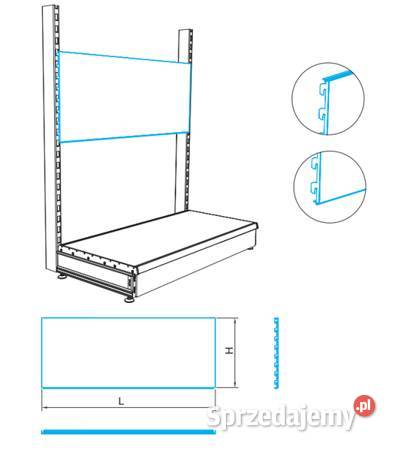 Plecy regału Mago plecy metalowe Mago 10040 Barczewo