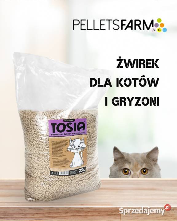 Żwirek drewniany kotów podłoże TOSIA 30 Kraków