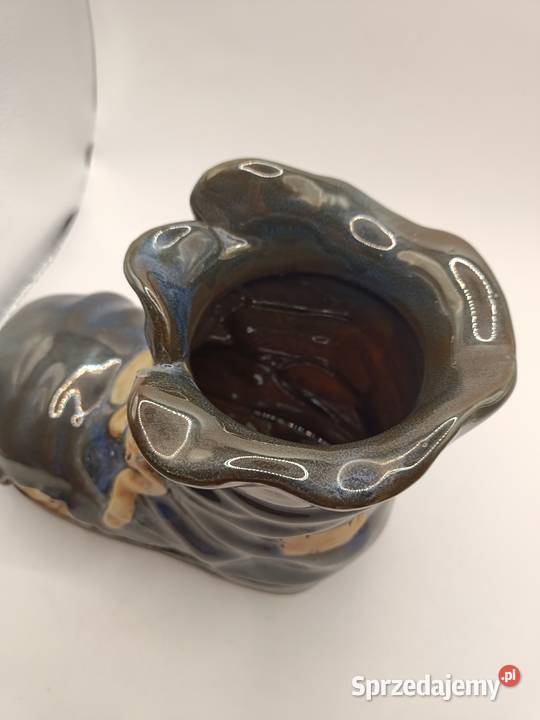 Doniczka osłonka ceramiczny duży but trzewik lubelskie Zamość