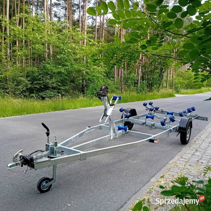 Nowa przyczepa podłodziowa hamowana portowa sprzedam
