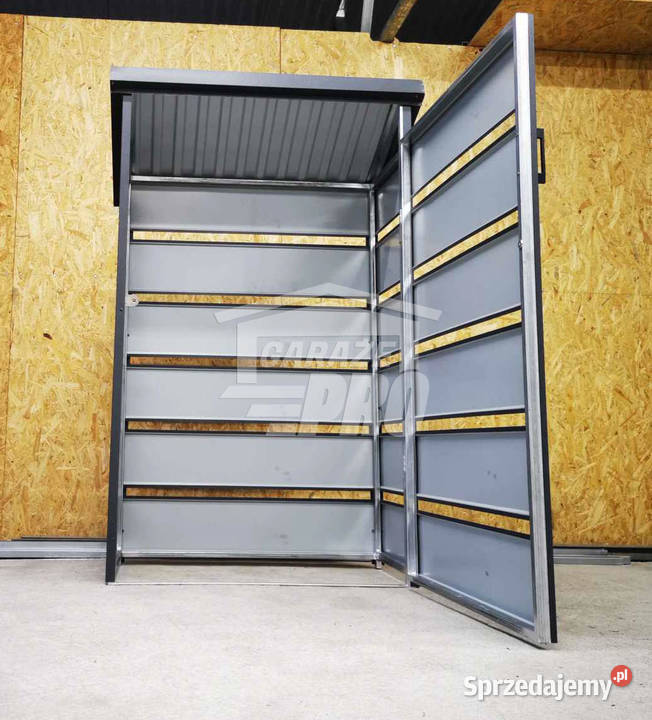 Wiata śmietnikowa spad tył 09x05m Antracyt Elbląg