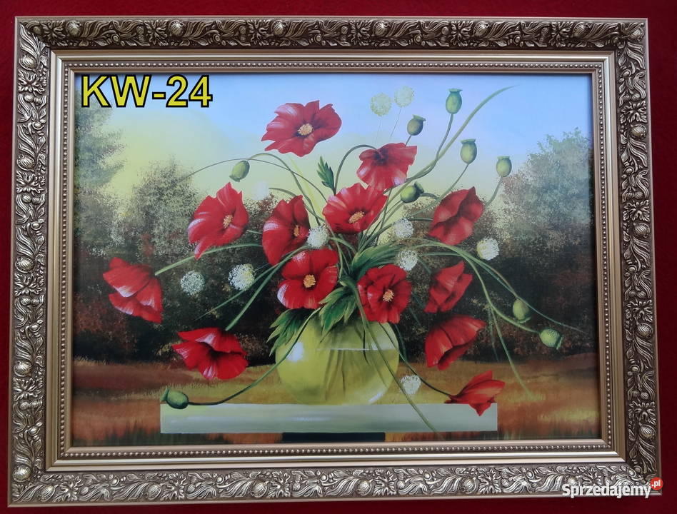 KWIATY Obrazy reprodukcje 80x60 kwiaty do wyboru Częstochowa