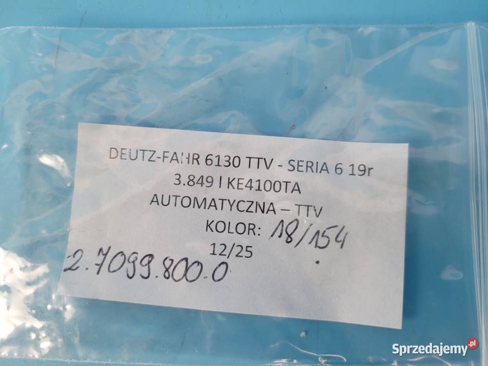DEUTZFAHR 6130 TTV CZUJNIK TEMPERATURY 270998000 Elektryka i zapłon Kolno