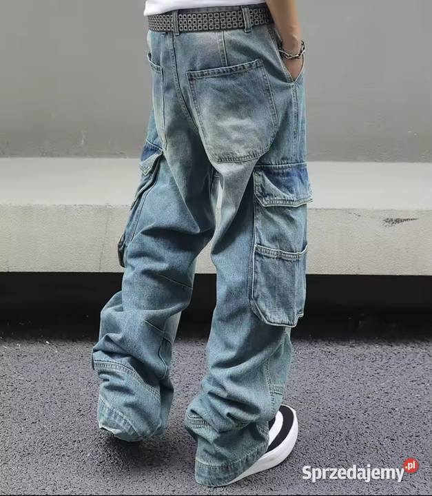 Jeansy duże oversize 98 pasie waist nowe Odzież codzienna Zabrze