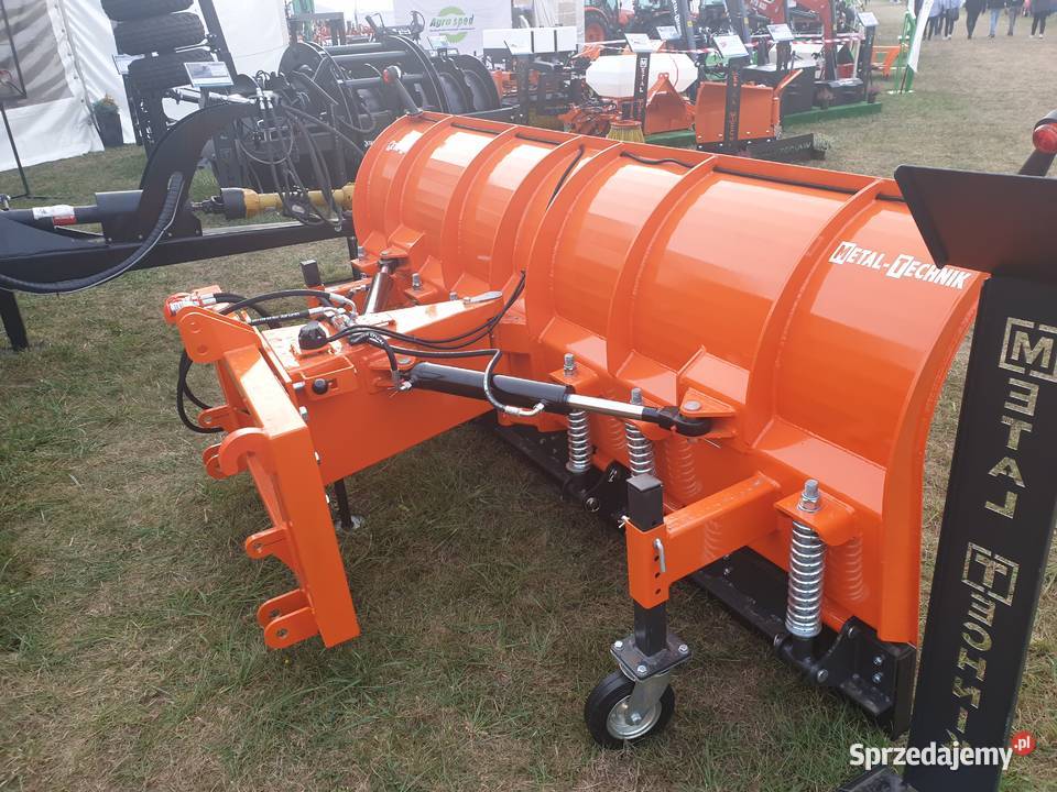 Duży mocny pług do śniegu strzałka Metal Technik nieuszkodzony Turek