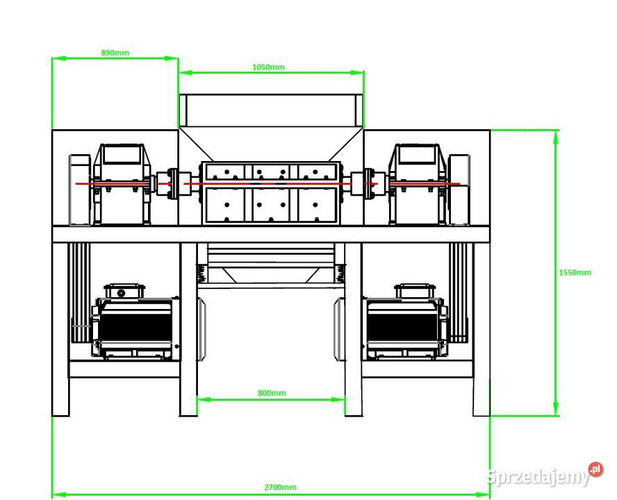 SHREDDER MŁYNDOUTYLIZACJIbeczka aluminium wiązka Kędzierzyn-Koźle