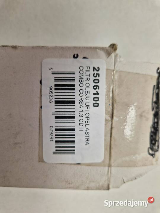 FILTR OLEJU UFI OPEL ASTRA COMBO CORSA 13 CDTI lubelskie